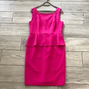 Beautiful fuchsia pink dress from Anne Klein . Size 10. Lined. Zipper back.